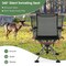 Costway 360 Degree Silent Swivel Hunting Chair w/ All-terrain Feet Pads Support 400 LBS